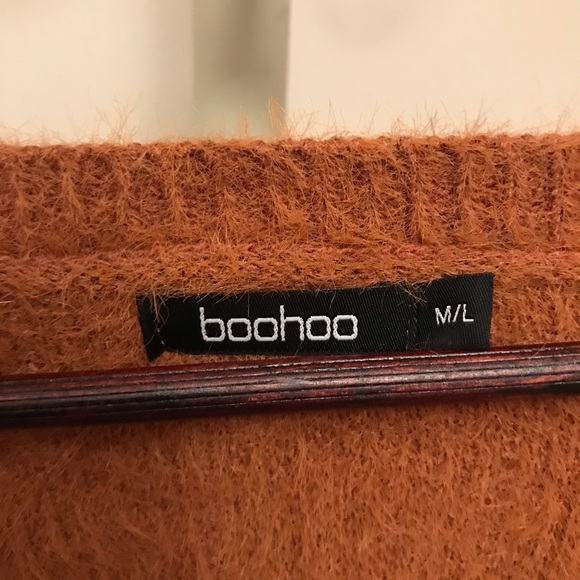 Camel coloured oversized fuzzy sweater from Boohoo. Size M/L. - Picture 3 of 4